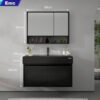 Tủ phòng tắm thông minh Enic T03 (Nhôm - 70cm - Gương thường màu đen)