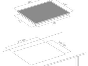 Bếp từ Elica Diamond Frame 904 BL
