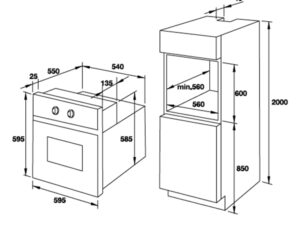 Lò nướng kết hợp hấp Fagor 8H-895TFTN A