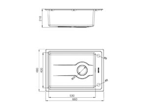Chậu rửa chén Malloca MS 5066W