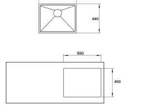 Chậu rửa Hafele HS19-SSN1S60 567.20.397