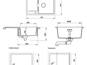 Chậu đá Hafele HS20-GKD1S60 570.30.930 (Màu kem)