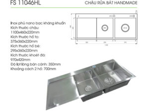 Chậu rửa bát Faster FS 11046HLS