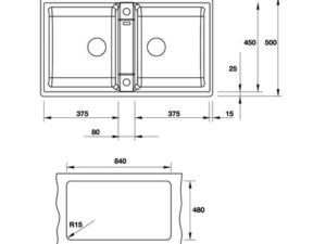 Chậu đá Hafele Blancozia HFL.9 567.68.949 ( Màu xám )